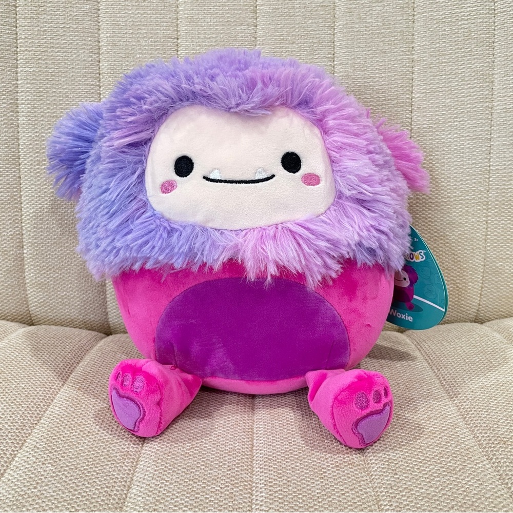 NEW Squishmallows Pink Woxie 7” Pink Purple‎ Hair